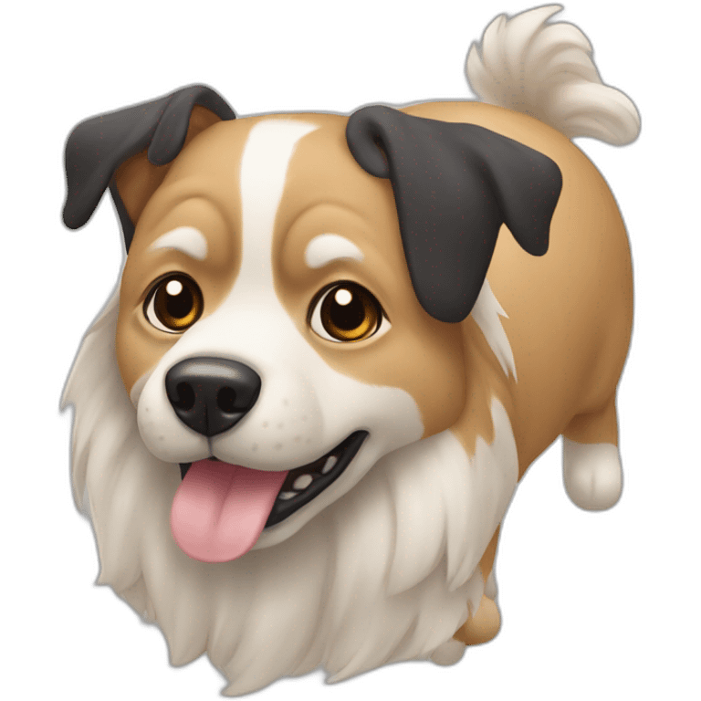 Un pain d'épice qui suce un chien emoji