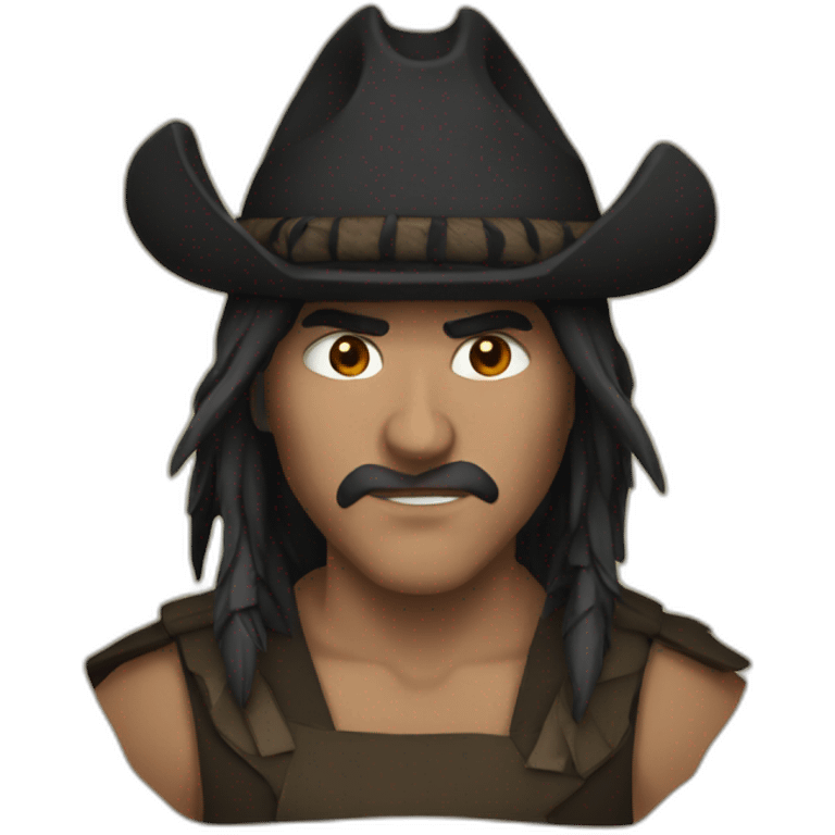 Apache black flag emoji