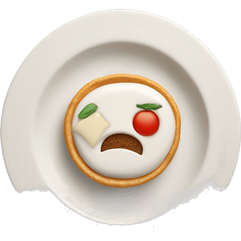 british food served in a toilet seat shaped plate emoji