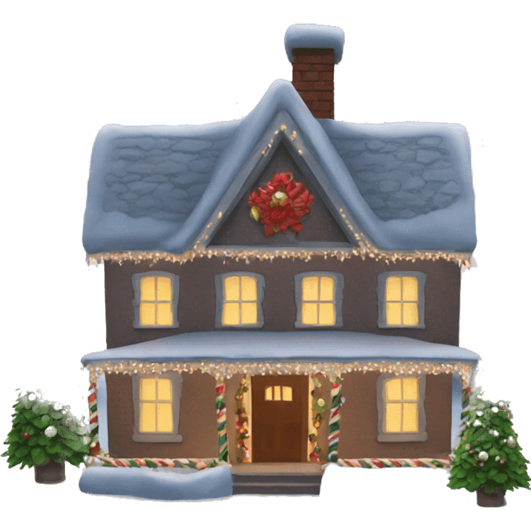 Christmas house emoji