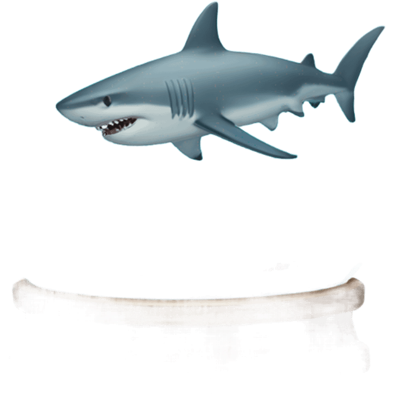 shark in a snowglobe emoji