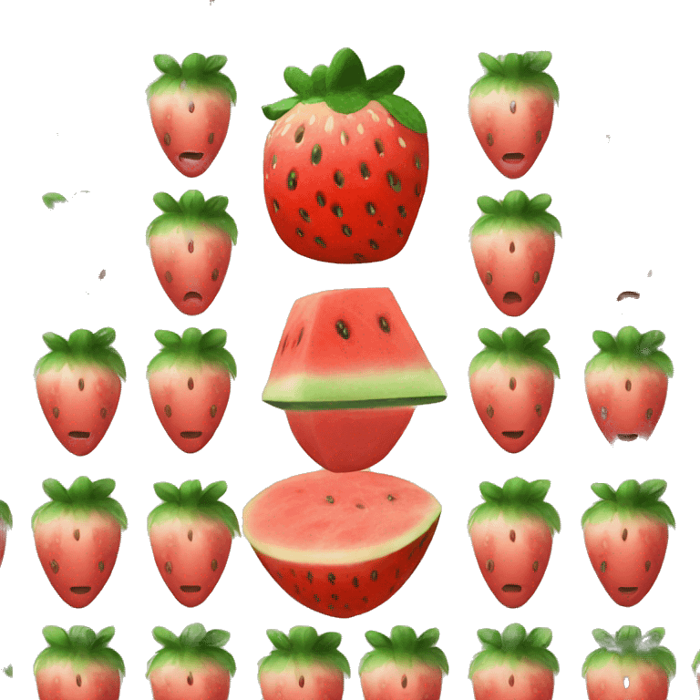 strawberry watermelon emoji