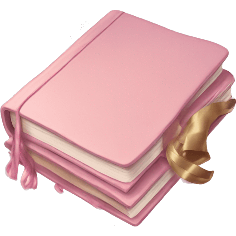 Aesthetic light pink book emoji