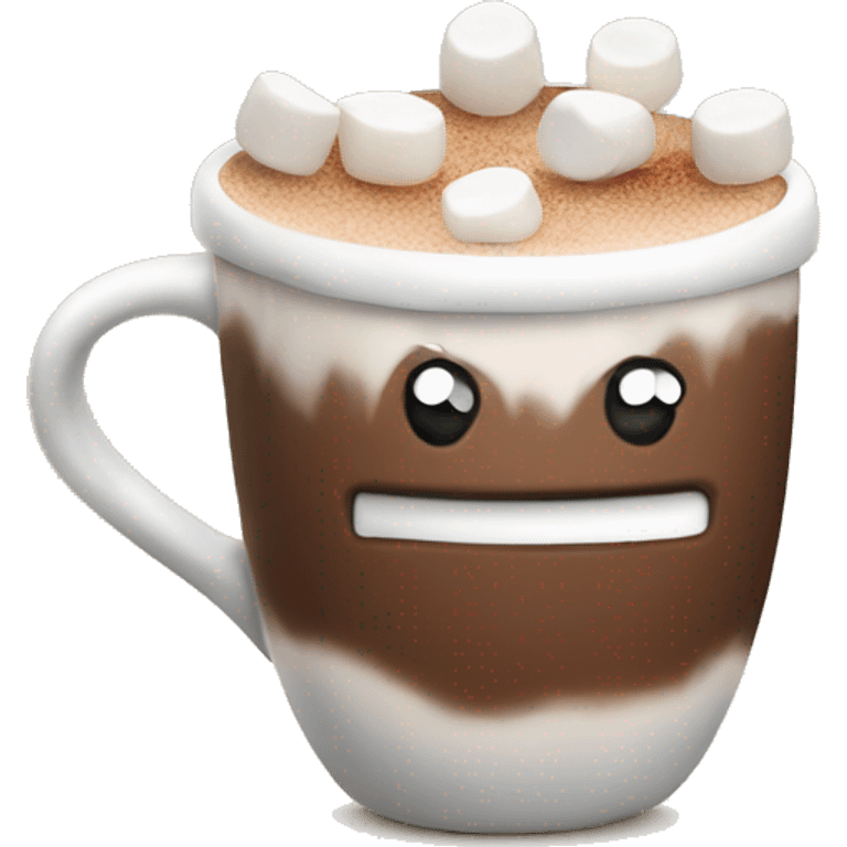 hot coco with marshmallows  emoji