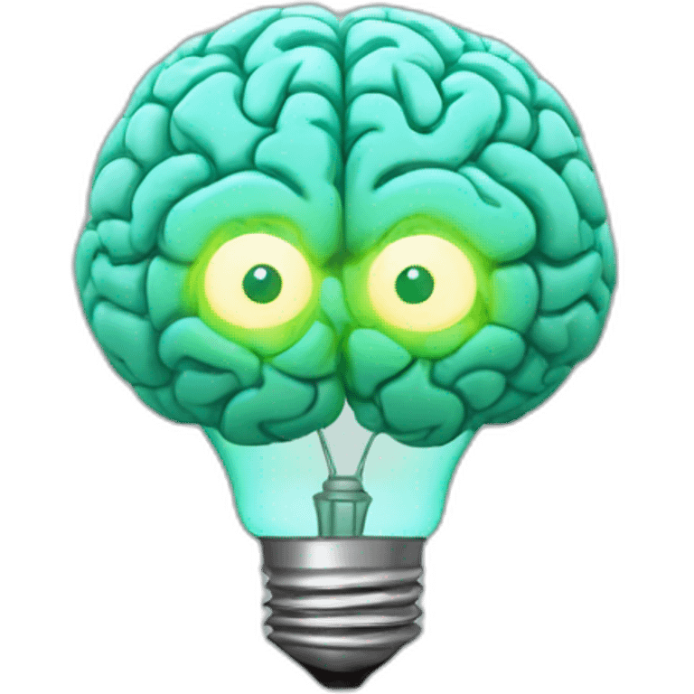 brain with  light bulb emoji