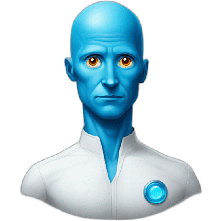 realistic and handsome dr manhattan emoji