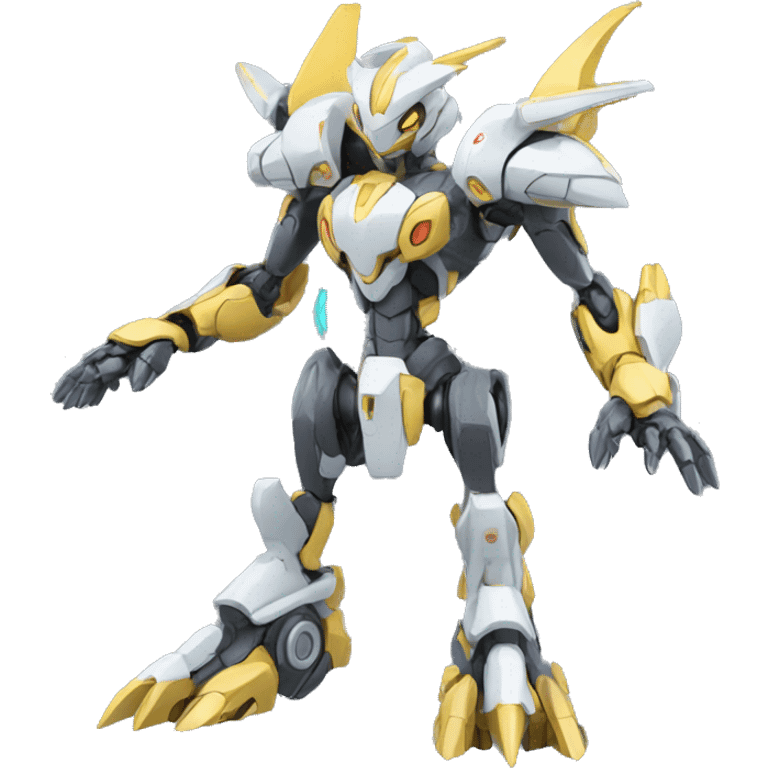 a Futuristic Mechanical Pokémon-Medabot-Dragon full body emoji