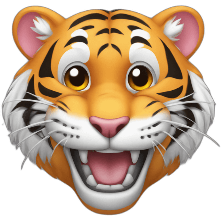 tiger in a mouse's mouth emoji