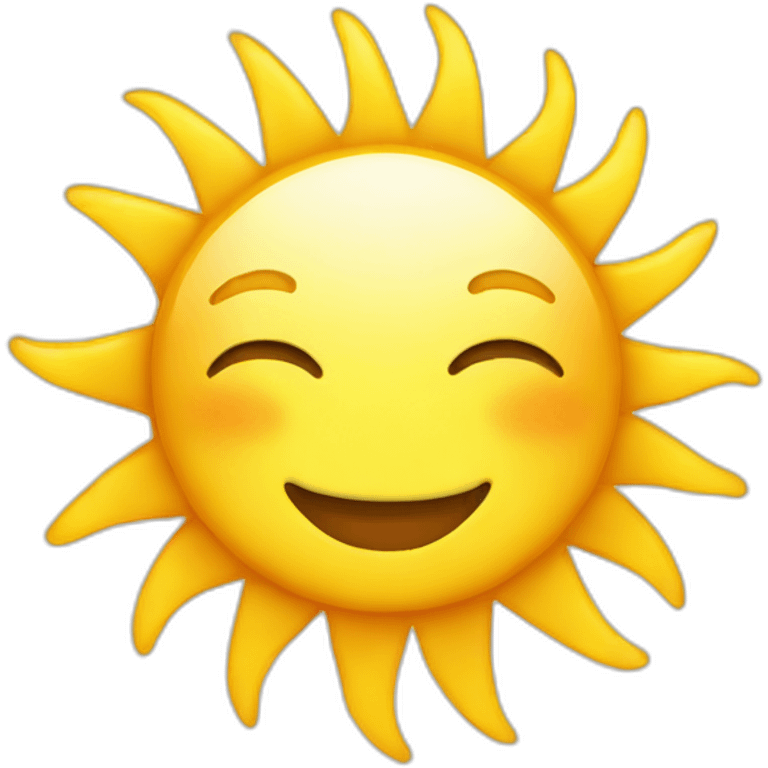 shine sun emoji