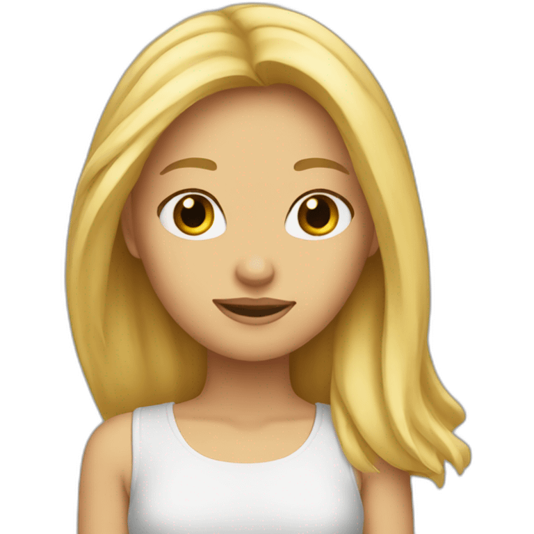 blonde-haired-girl-with-the-thoughts-What? emoji