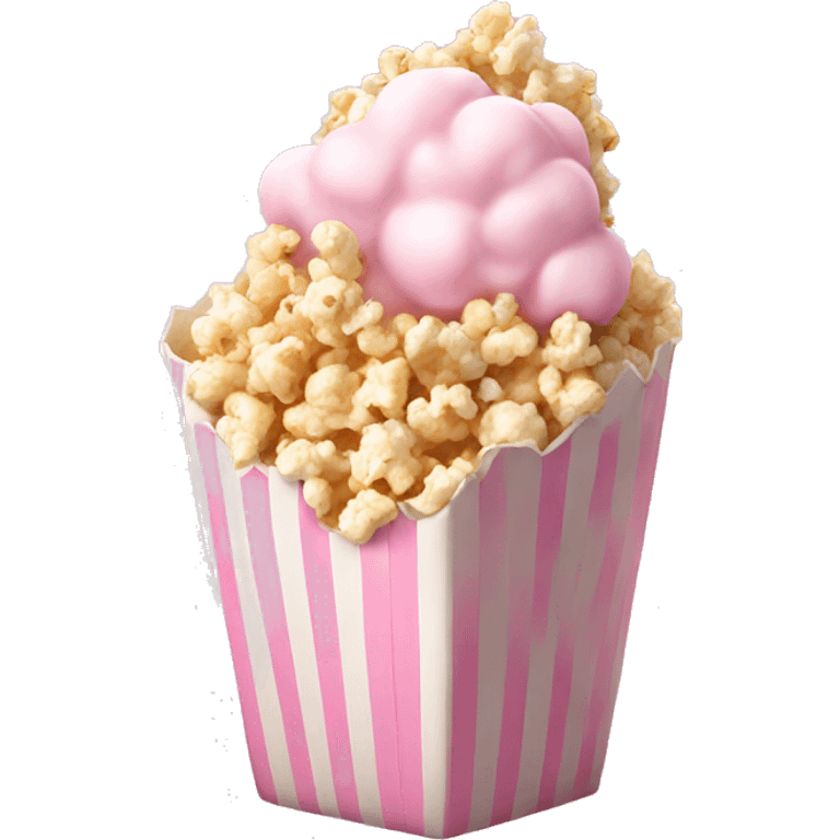 Light pink popcorn emoji