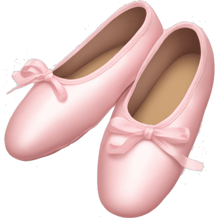 Pale pink ballet shoes emoji