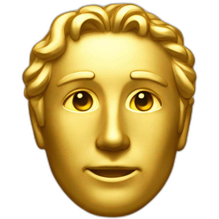 Gold coin antic emoji