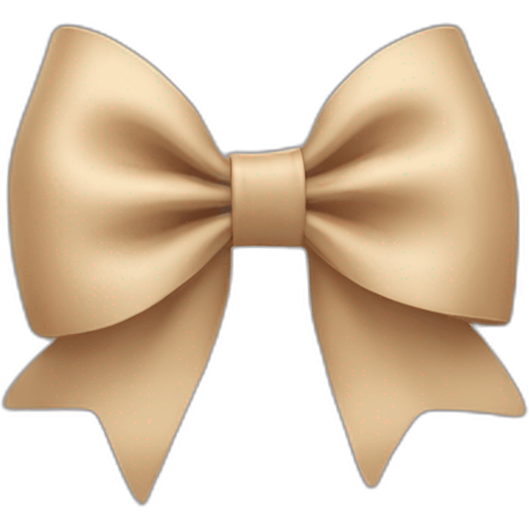 Beige bow emoji