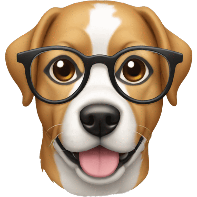 dog in glasses emoji