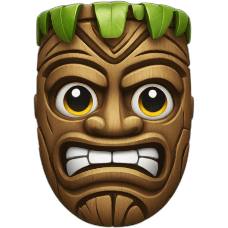 tiki face emoji