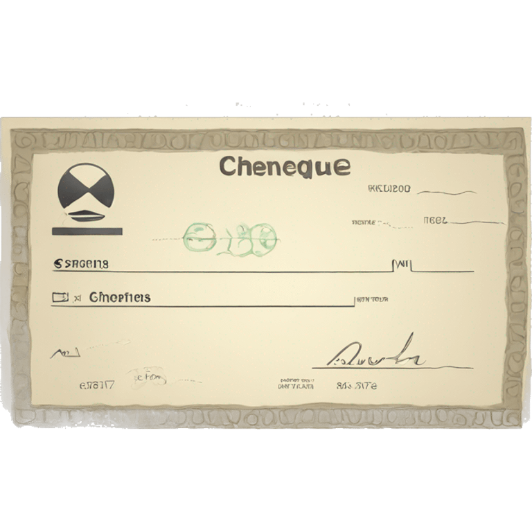 Cheque emoji