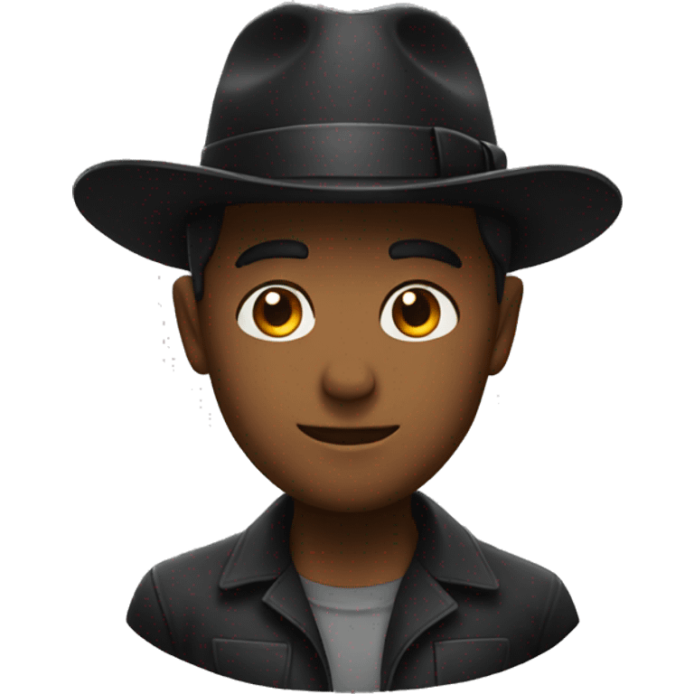 classic black fedora emoji