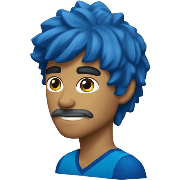 caixa de selecao azul emoji