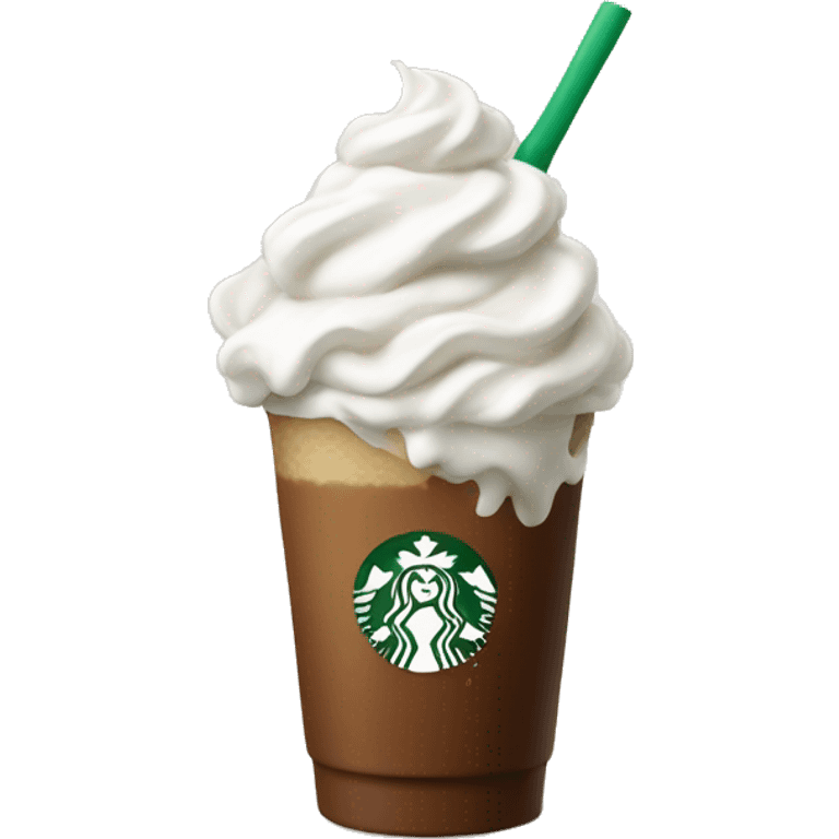 Starbucks drink whipped cream emoji