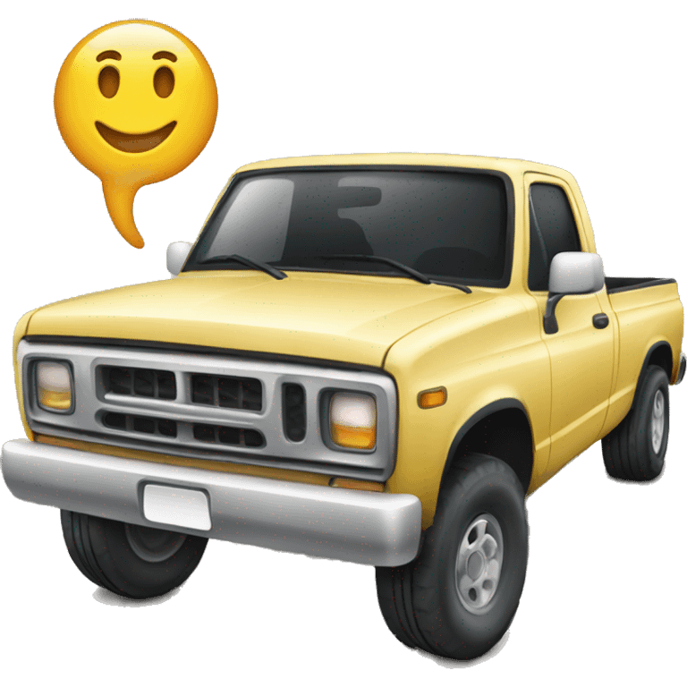 pick up truck  emoji