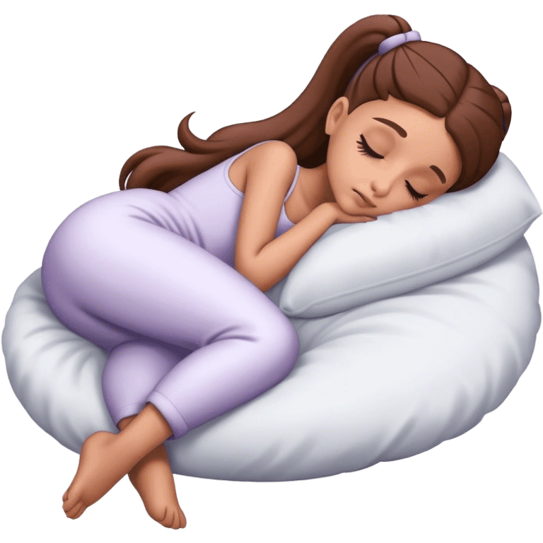 Ariana Grande sleeping emoji