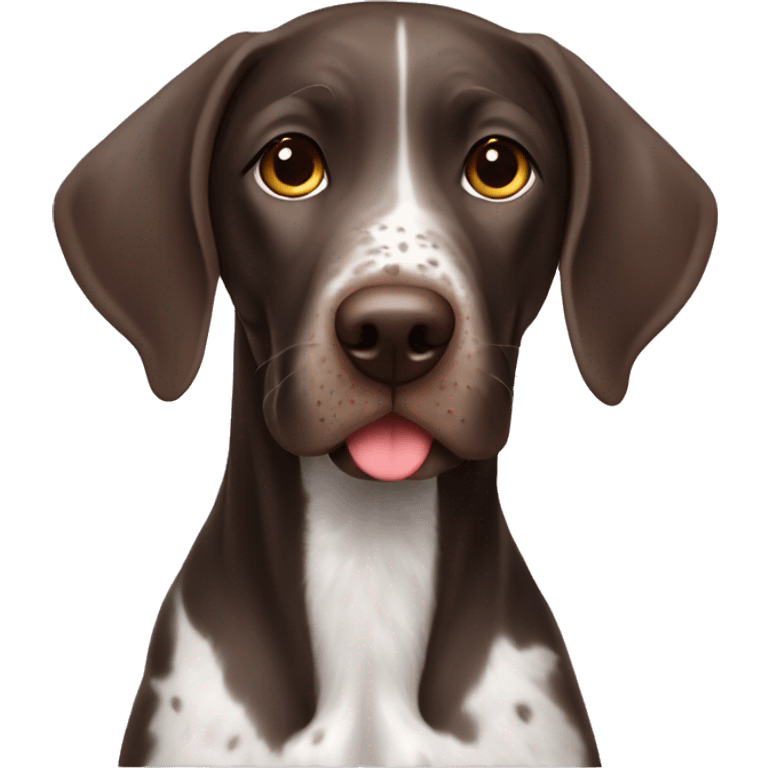 German shorthair in love emoji