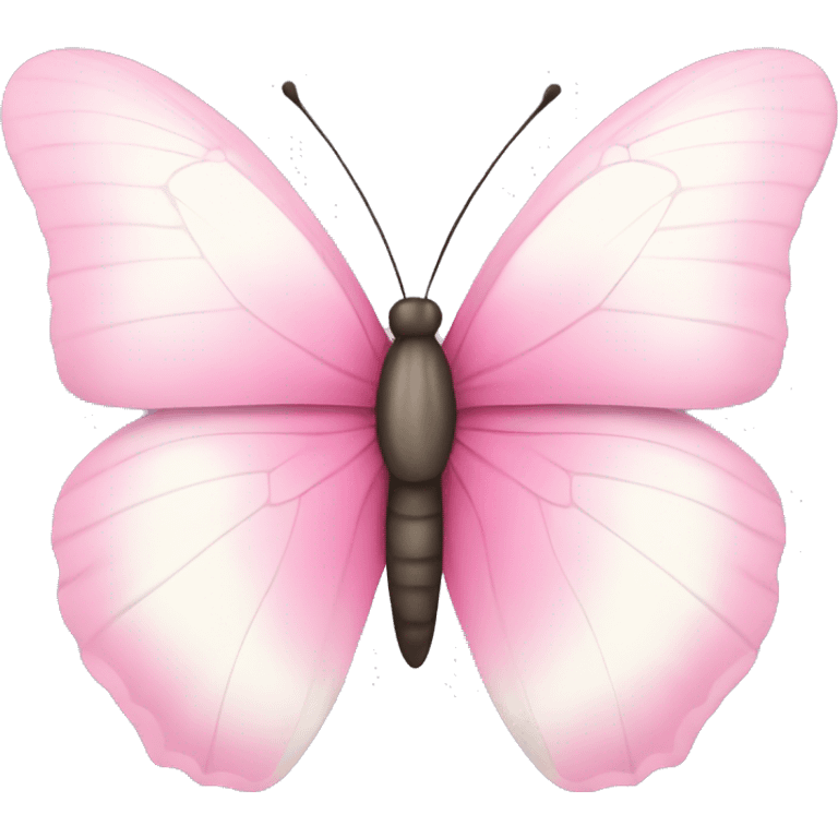 Pink-white butterfly  emoji