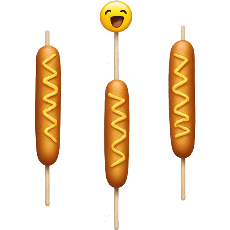 Corndog on stick emoji