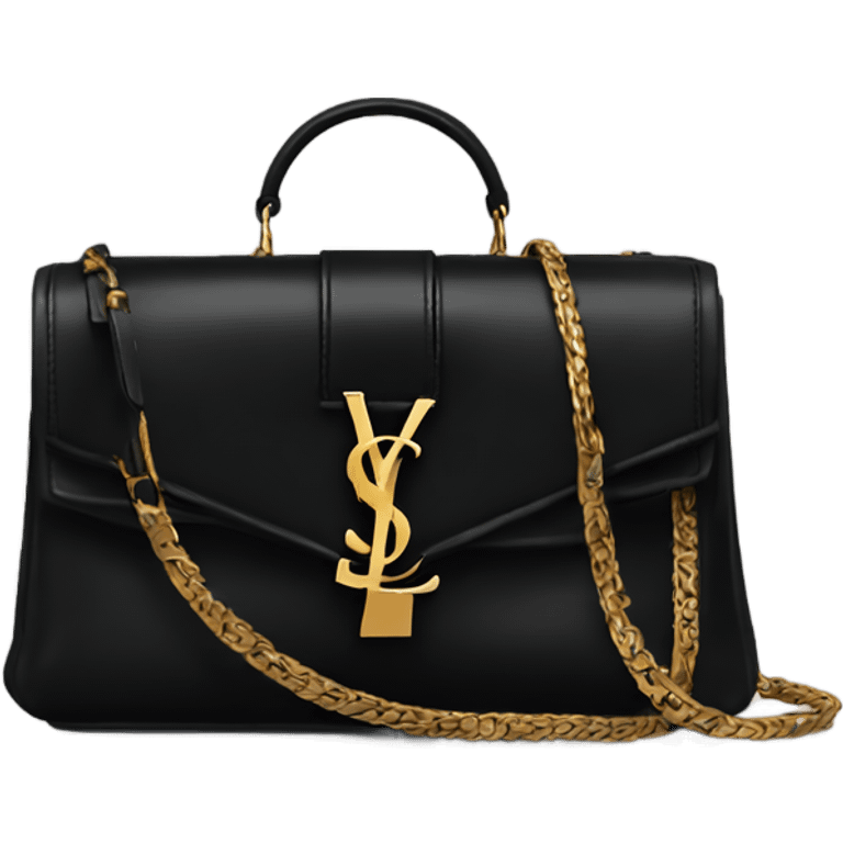 Black ysl bag emoji