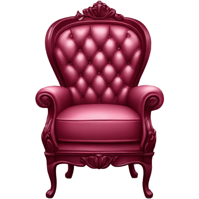 burgundy luxury chair emoji