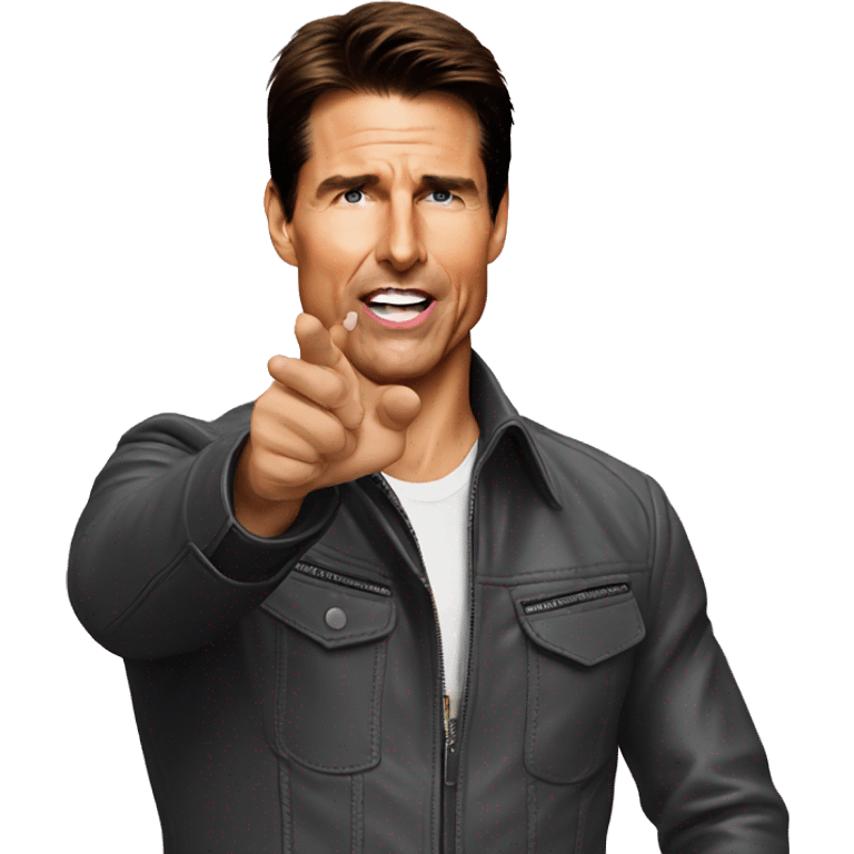 Tom cruise blowing a kiss emoji