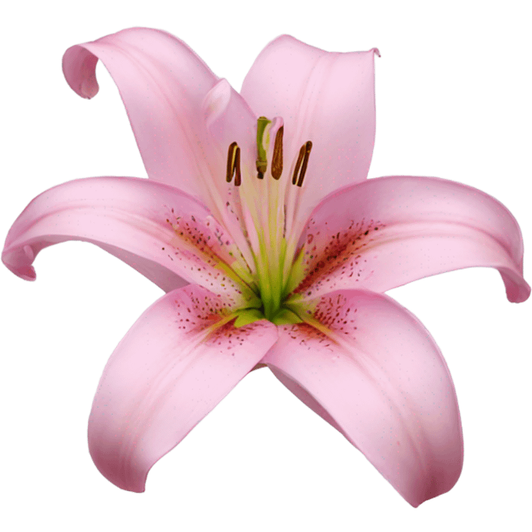 Lily flower pink emoji