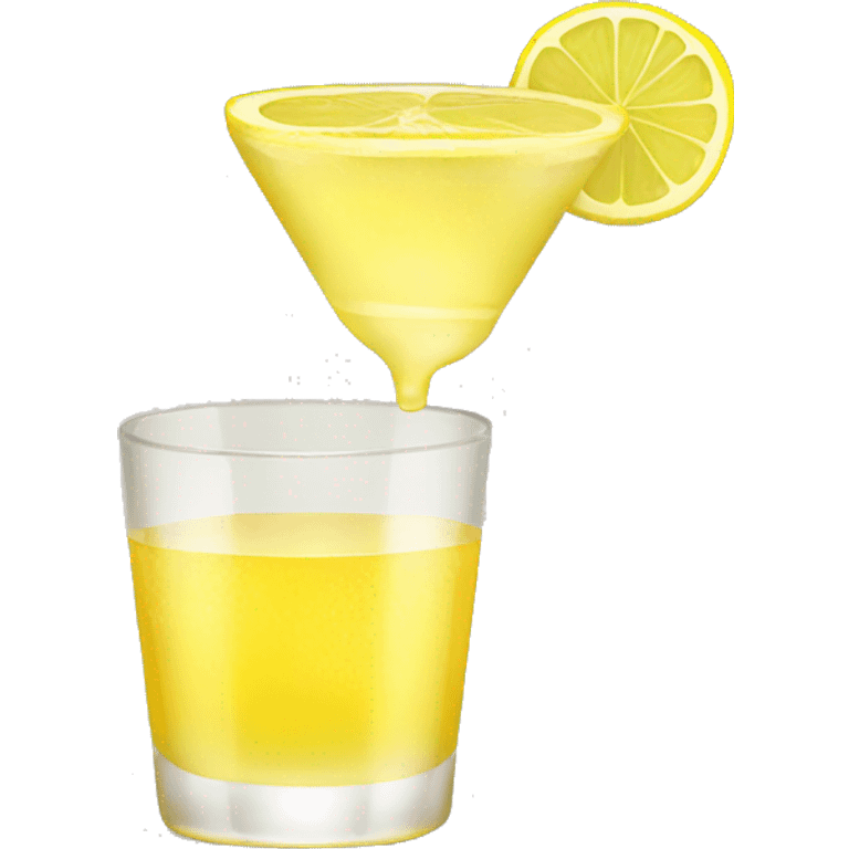 tequila shots with lemon  emoji