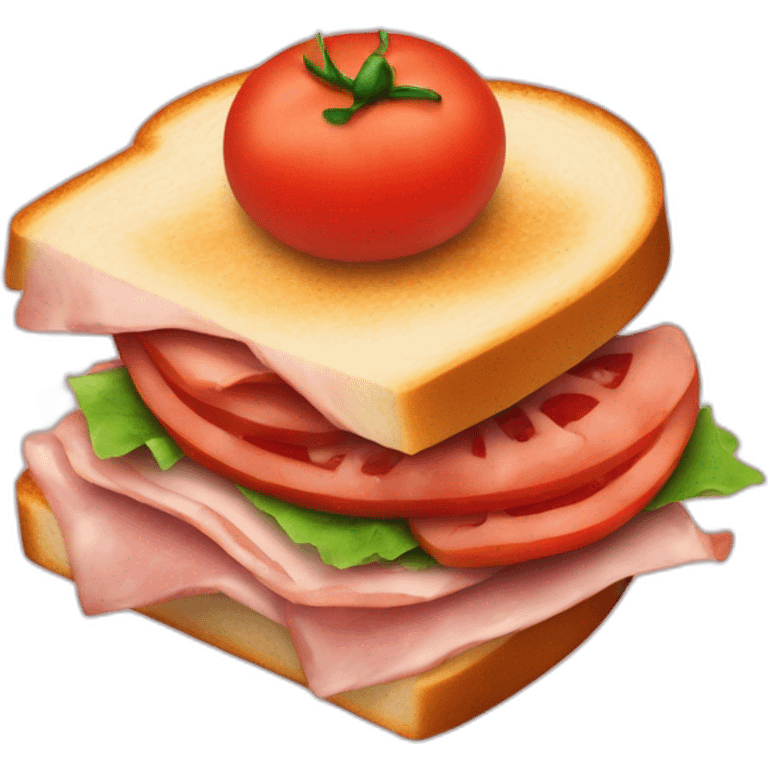 Ham and tomate sandwich emoji