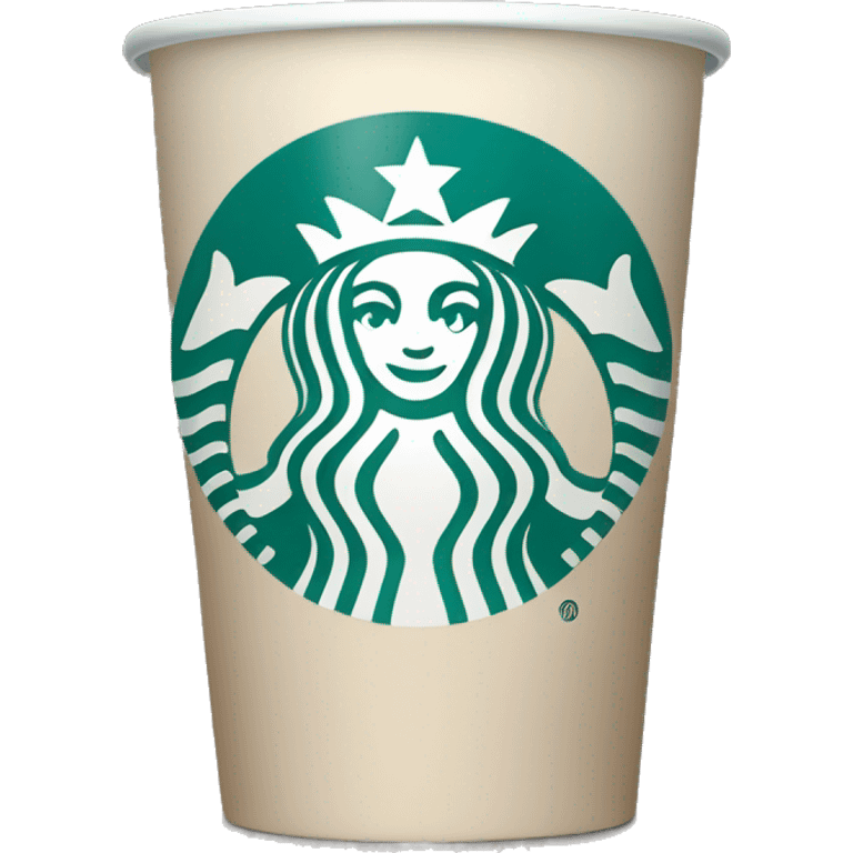 Pastel blue Starbucks coffee emoji