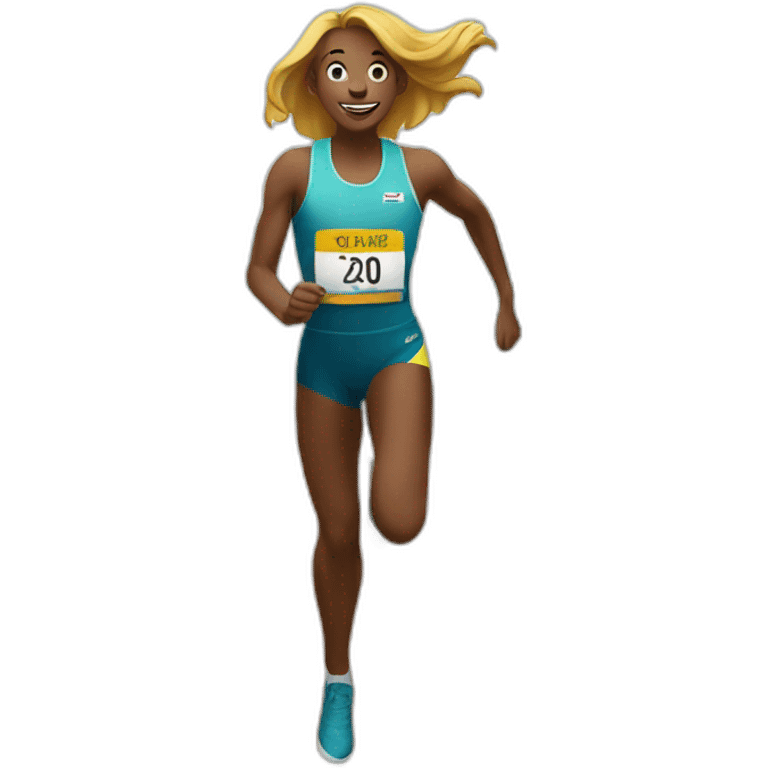  athlete finish line emoji