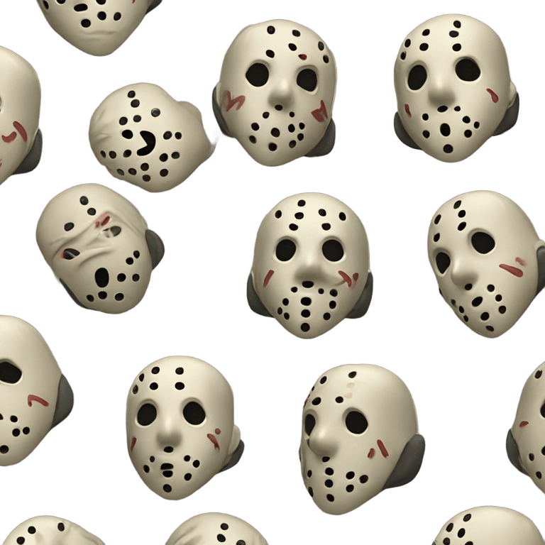 Jason voorhees blowing a kiss emoji