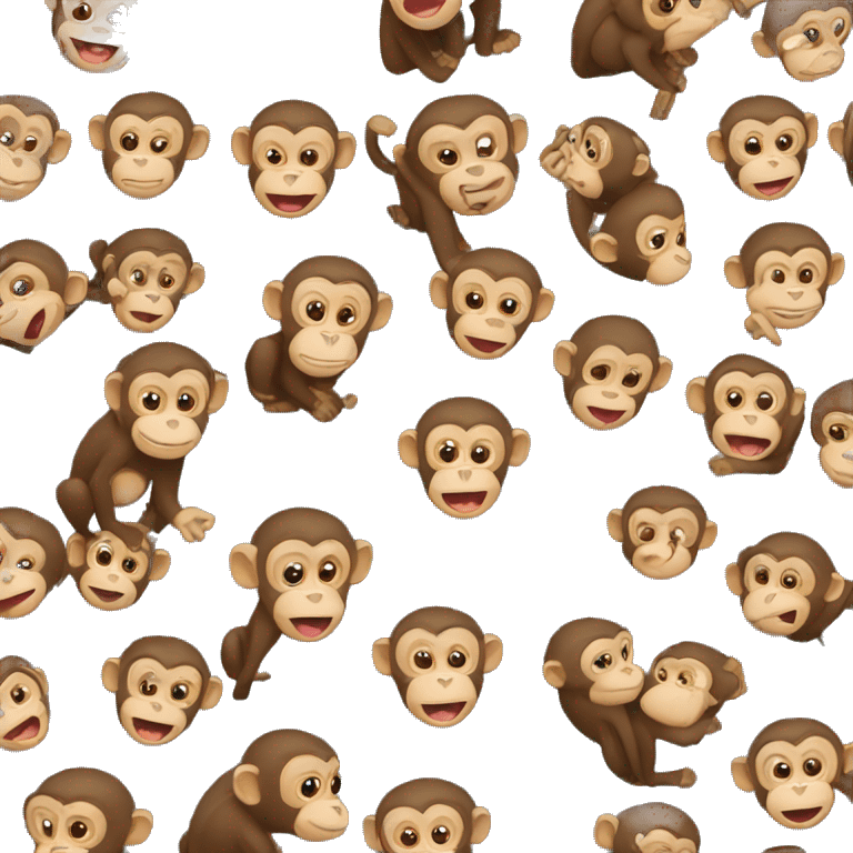 Monkey during car  emoji