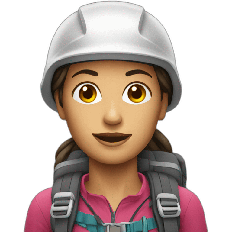 woman climber emoji