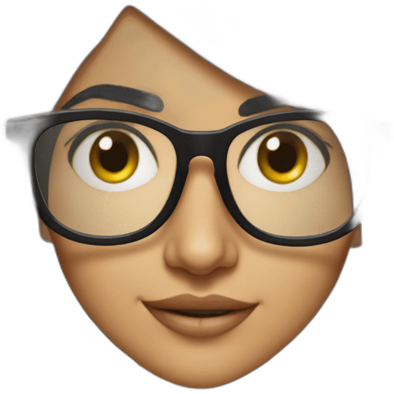 Mia khalifa with glasses emoji