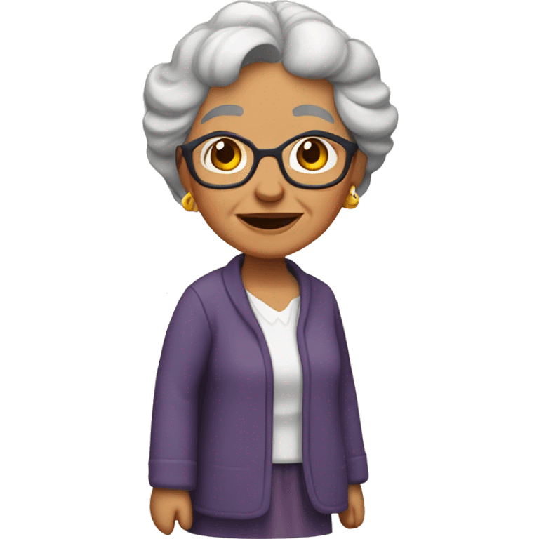 Abuelita ángel  emoji