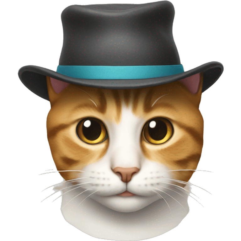 Cat with a hat  emoji