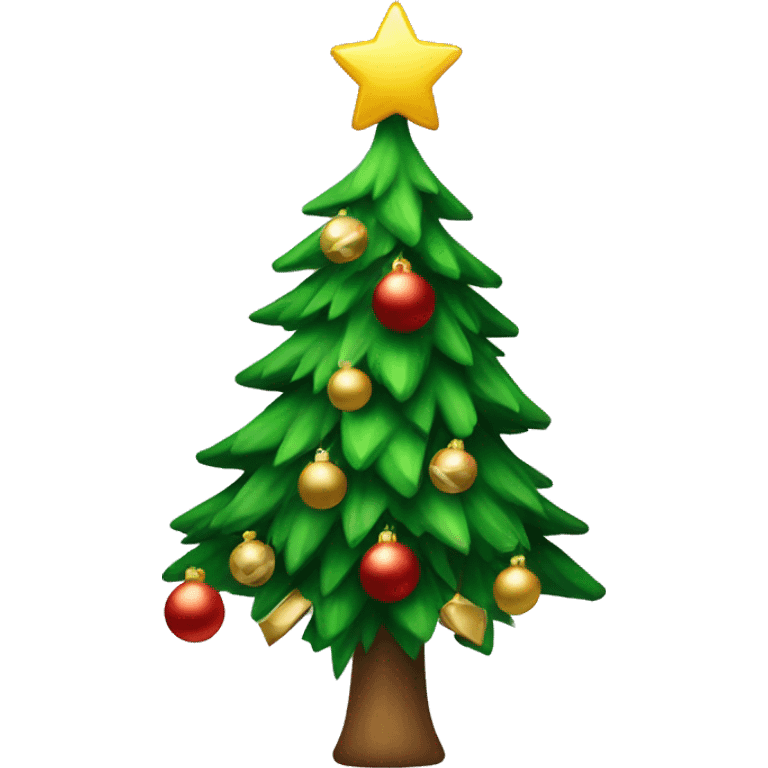 Christmas tree with ornaments  emoji