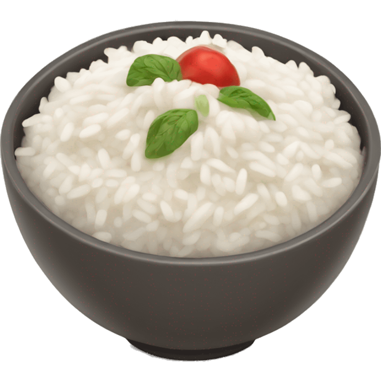 Rice and yogurt bowl emoji