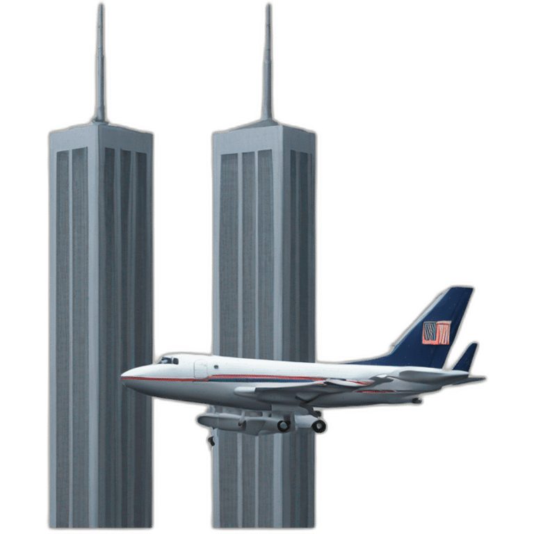 Twin towers planes emoji