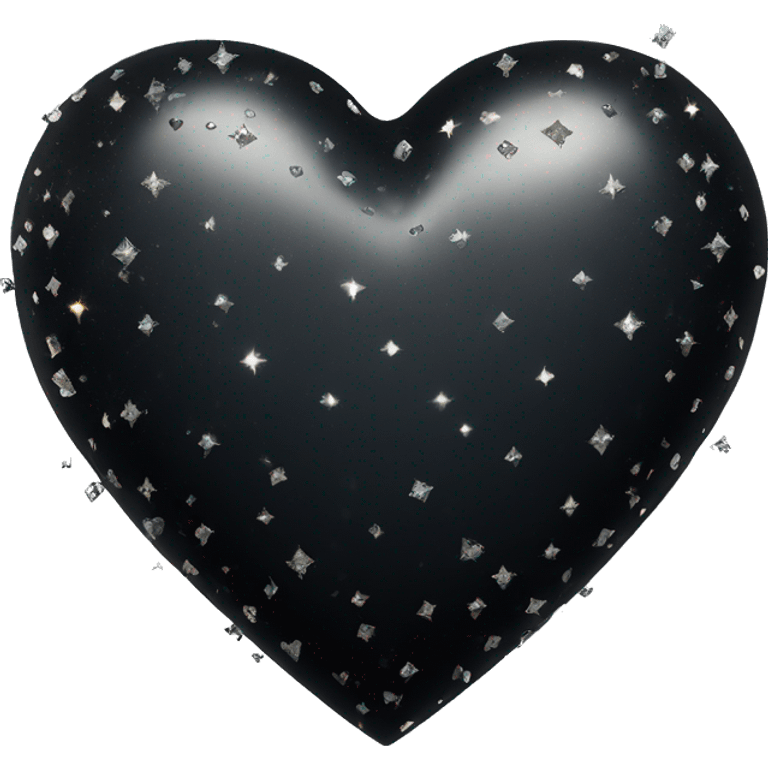 black heart with sparkles emoji