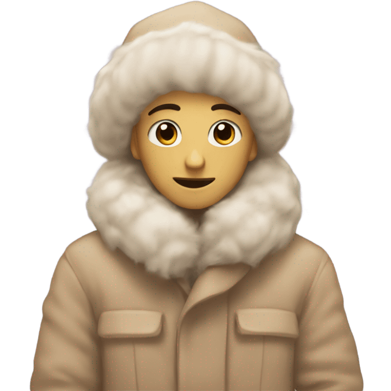 Biege aesthetic winter theme emoji