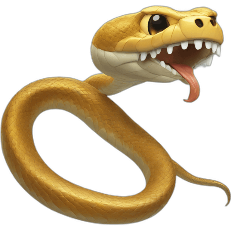 snake removed from the mouth emoji