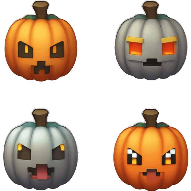 pokemon pumpkin minecraft badge medal future cute emoji